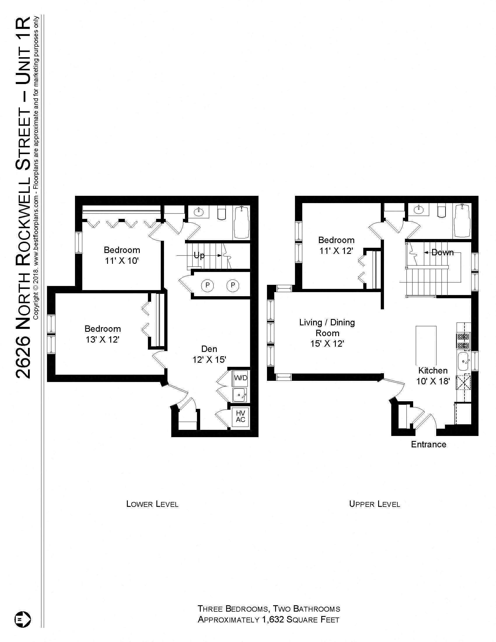 2626 N Rockwell #1R